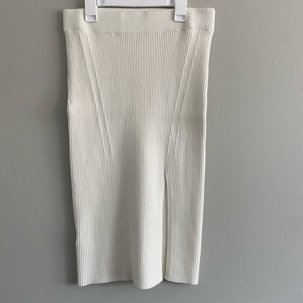 White sweater skirt